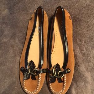 Camel colored Peace Moccasins